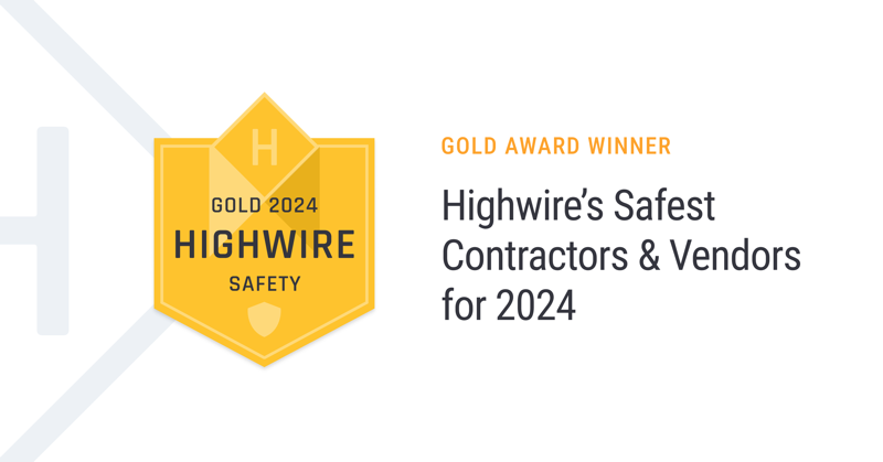 2024 Highwire Safety Gold Award logo